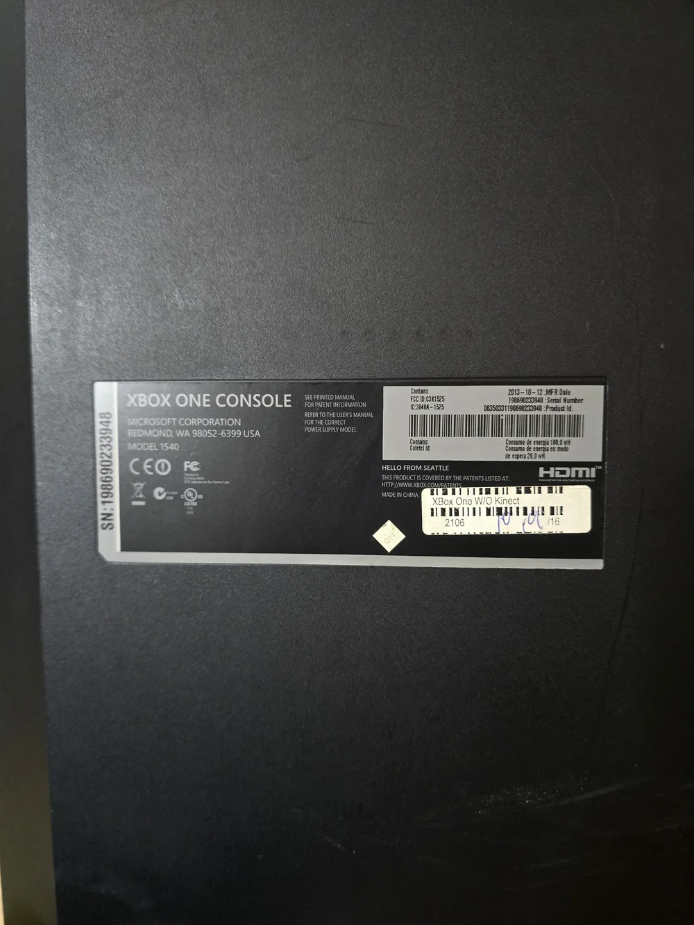 Xbox One Console (500GB) Bundle - Tested